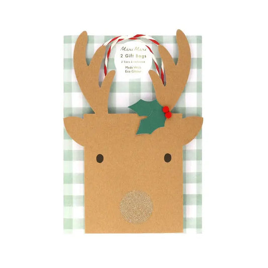 Reindeer Gift Bags (Size S) Meri Meri
