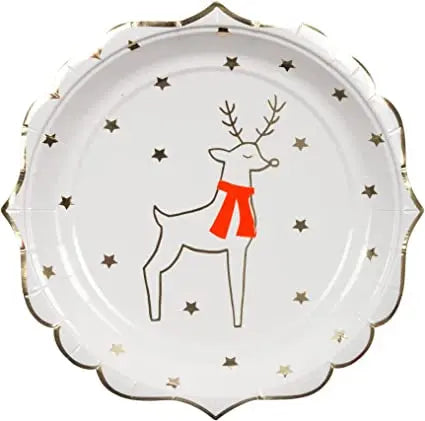 Reindeer Plates (x 8) Meri Meri