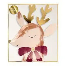 Reindeer With Bow Plates (x 8) Meri Meri