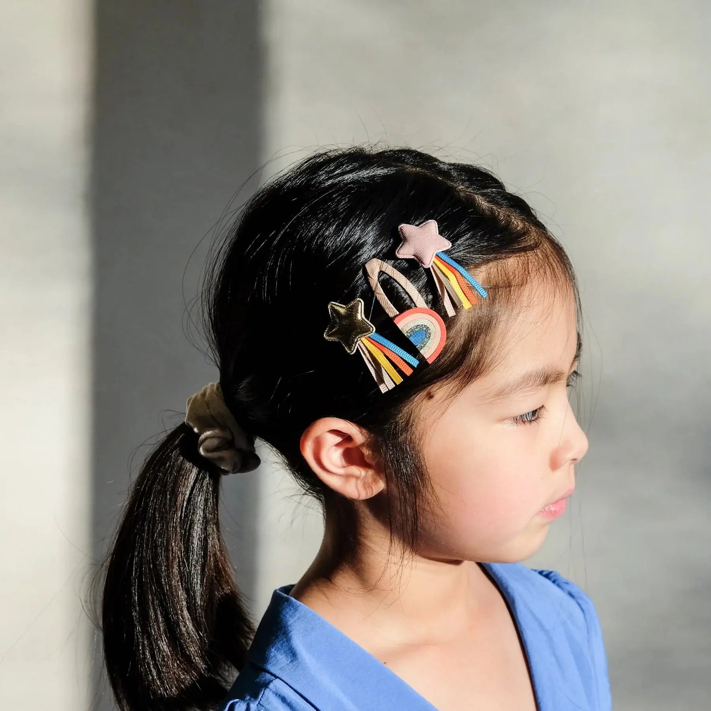 Retro rainbow over the rainbow clips Mimi & Lula