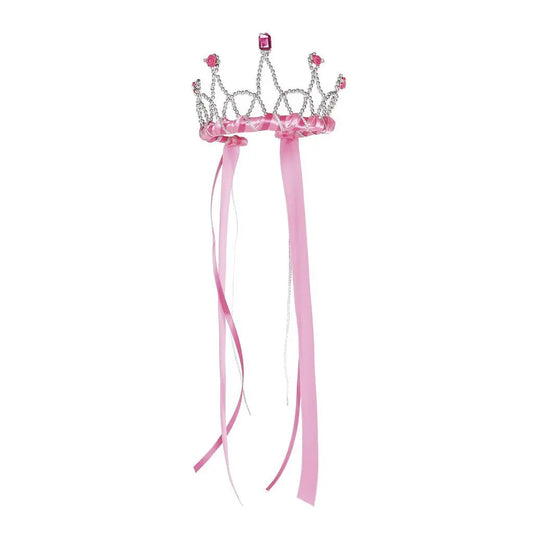 Ribbon Tiara Dark Pink Great Pretenders