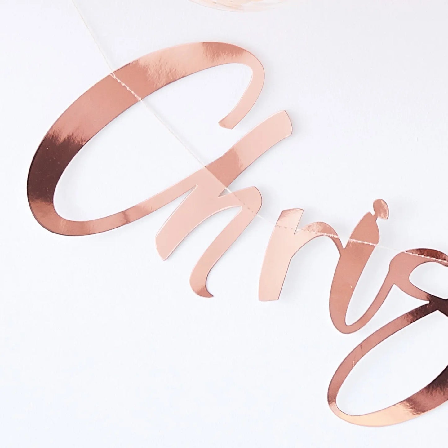 Rose Gold Christening Banner Ginger Ray