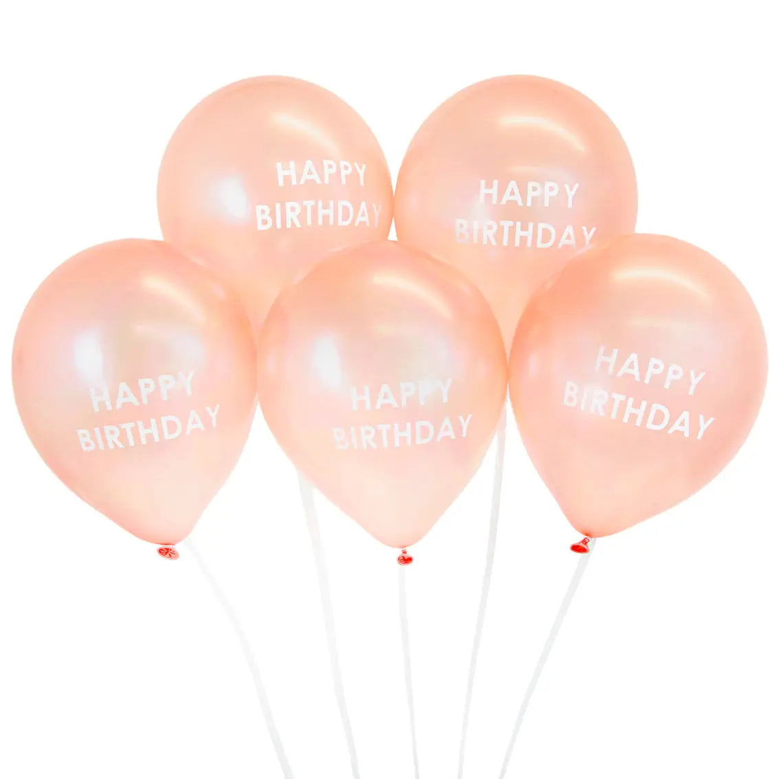 Rose Gold Happy Birthday Balloons Talking Tables