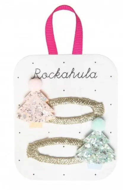 SHIMMER CHRISTMAS TREE HAIR CLIPS BY ROCKAHULA Rockahula