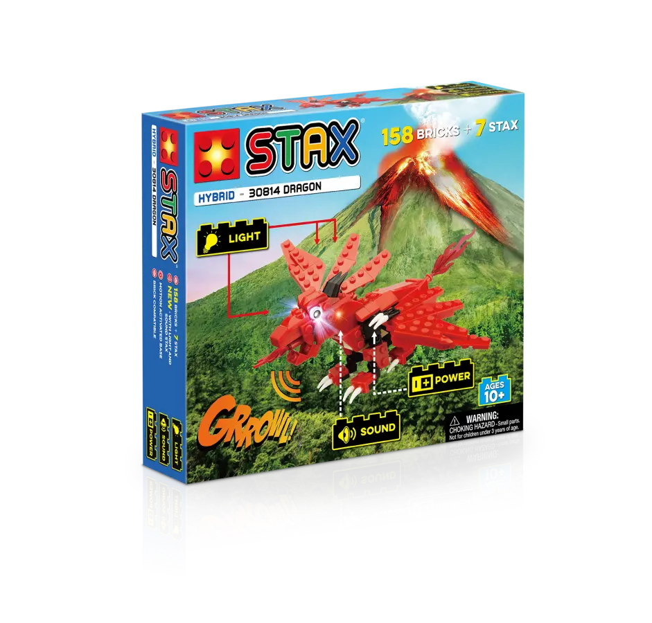 STAX® Red Dragon - LEGO® compatible Open Bricks Source