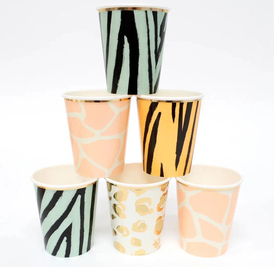 Safari Animal Print Party Cups (x 8) Meri Meri