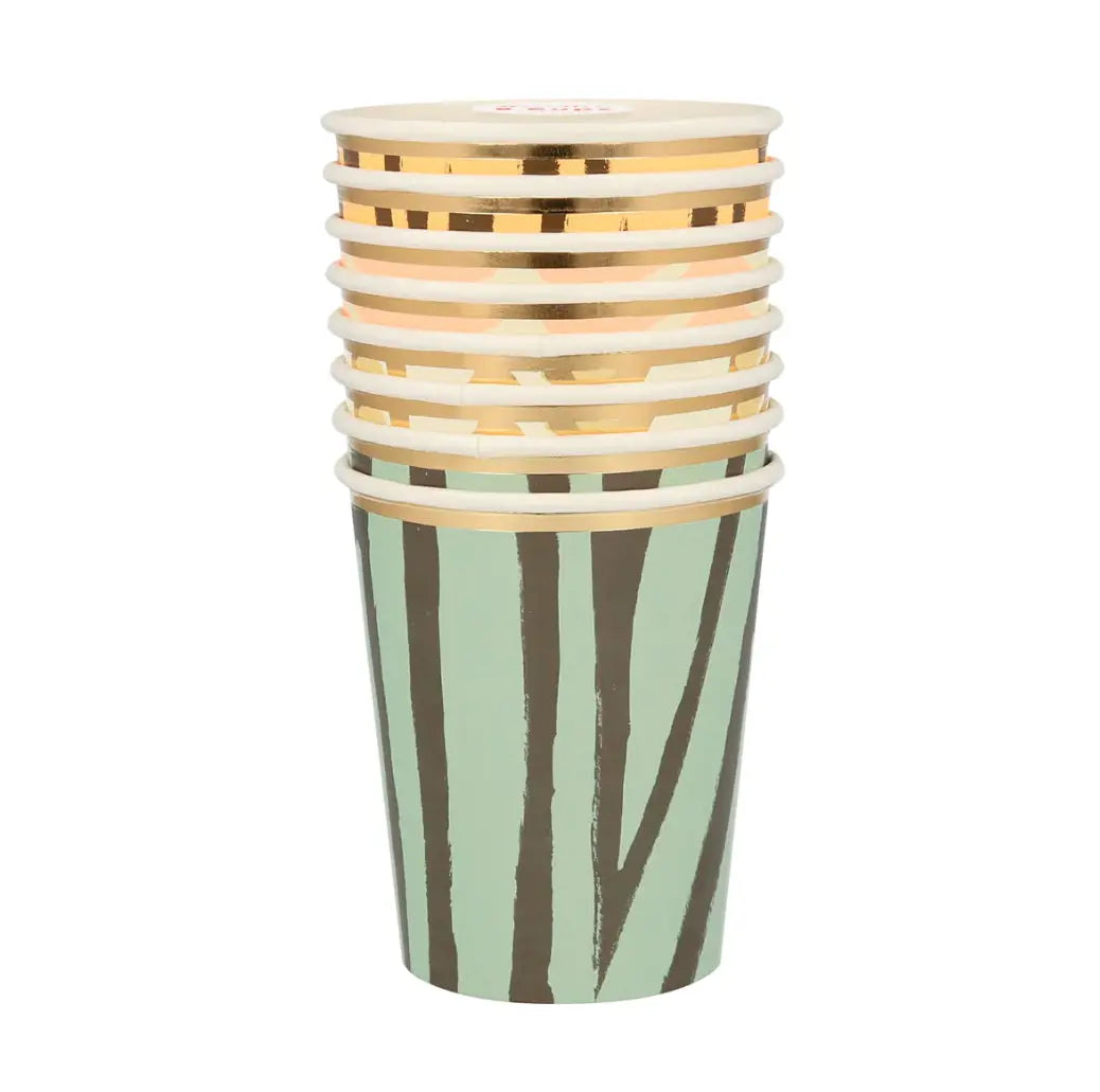 Safari Animal Print Party Cups (x 8) Meri Meri