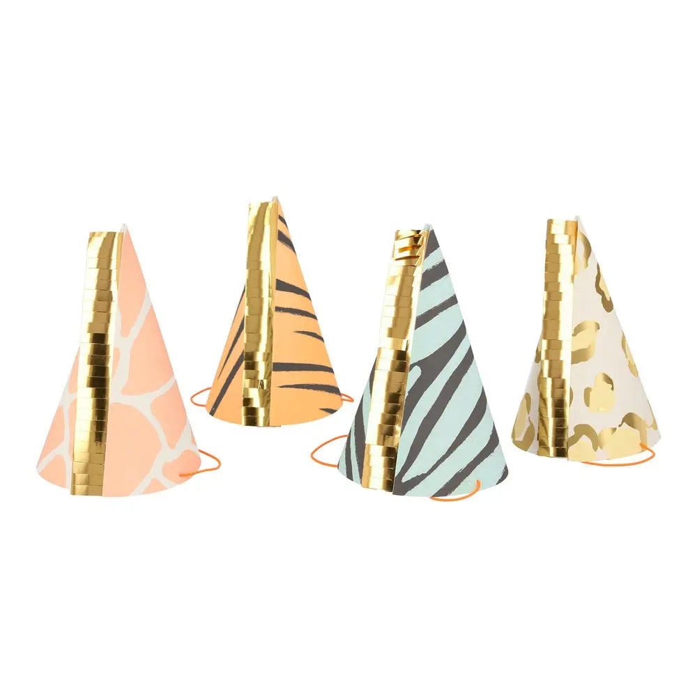 Safari Animal Print Party Hats Meri Meri