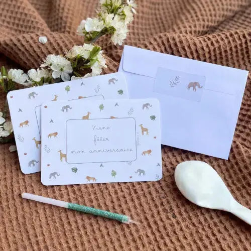 Safari Invitation Card Papier Poetic