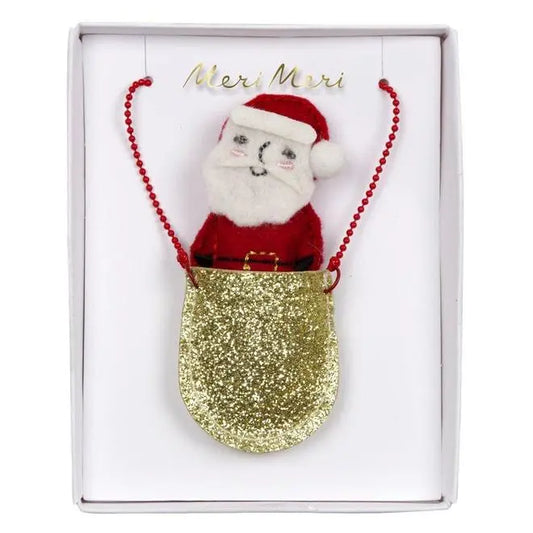Santa pocket necklace Meri Meri