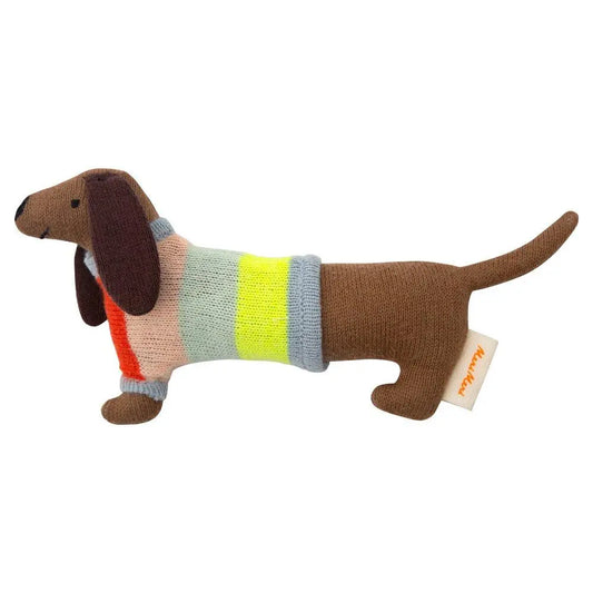Sausage Dog Baby Rattle Meri Meri