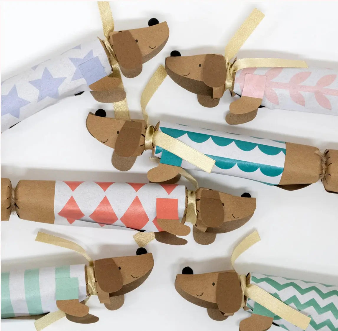 Sausage Dog Medium Crackers (x 6) Meri Meri
