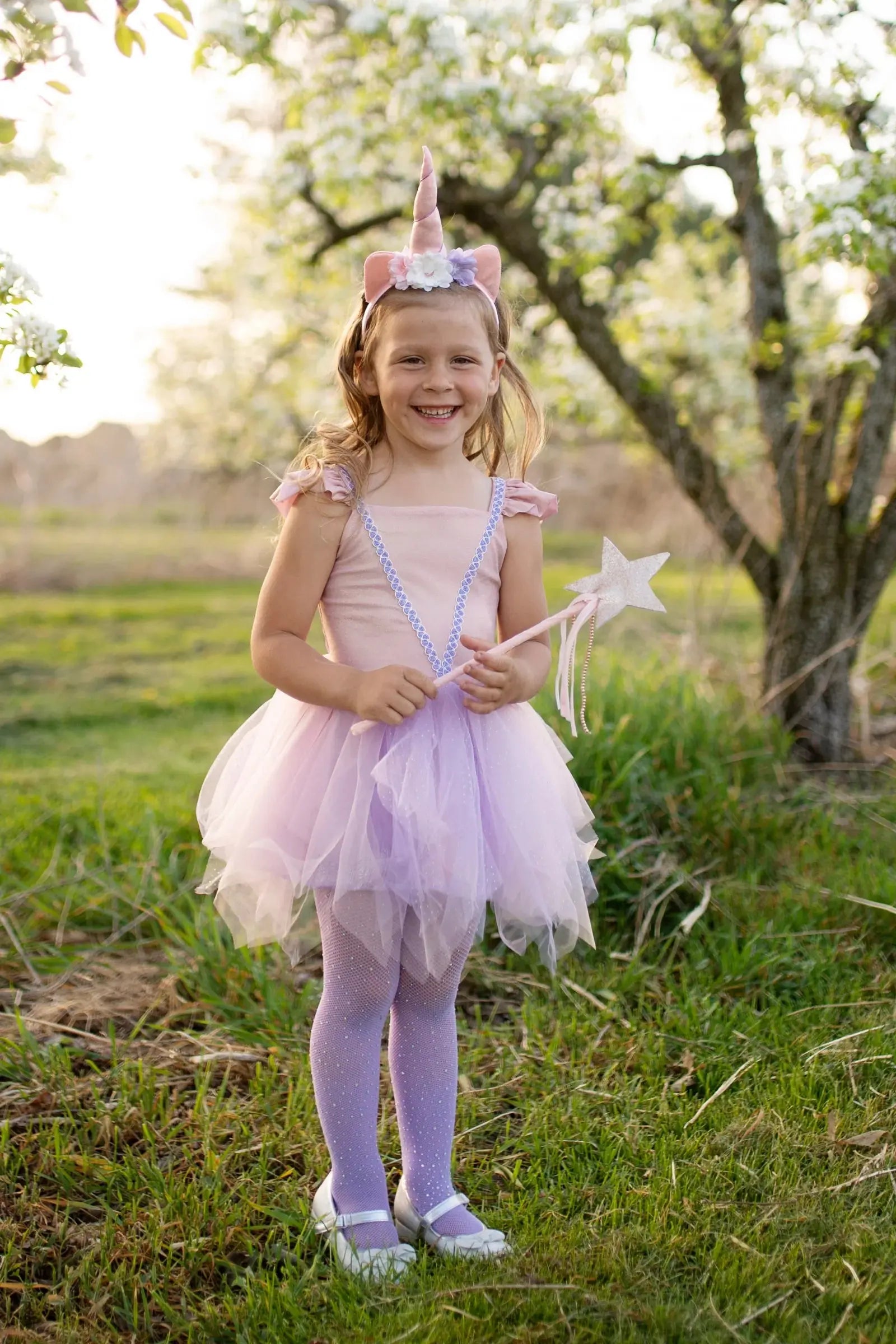 Shimmer Unicorn Dress & Headband Great Pretenders