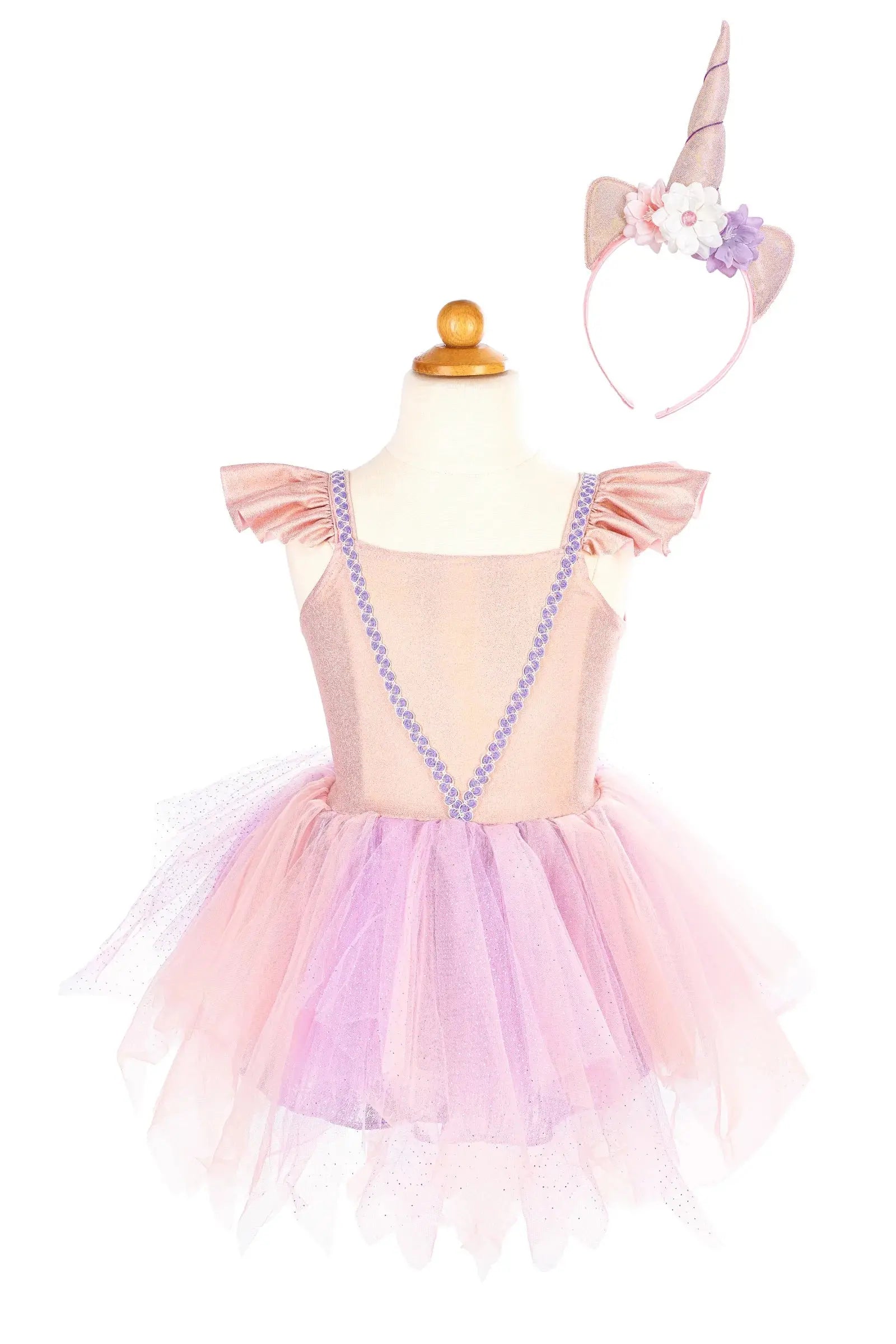 Shimmer Unicorn Dress & Headband Great Pretenders