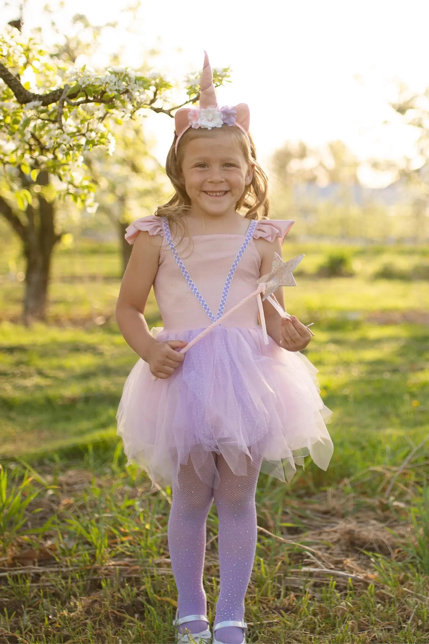 Shimmer Unicorn Dress & Headband Great Pretenders