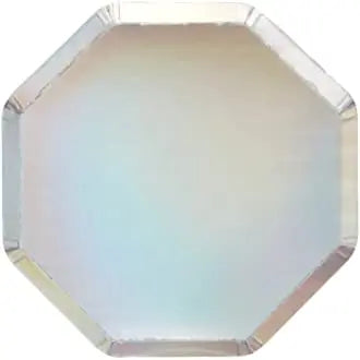 Silver Holographic Side Plates Meri Meri