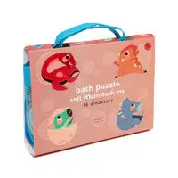 Soft foam bath puzzle dinosaurs Petit Monkey