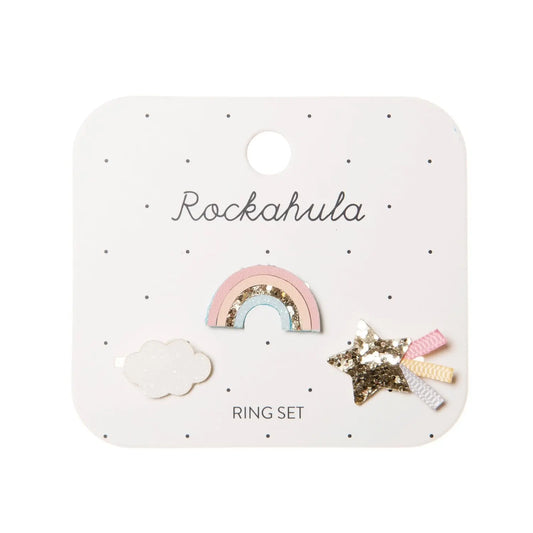 Sorbet Rainbow Ring Set Rockahula