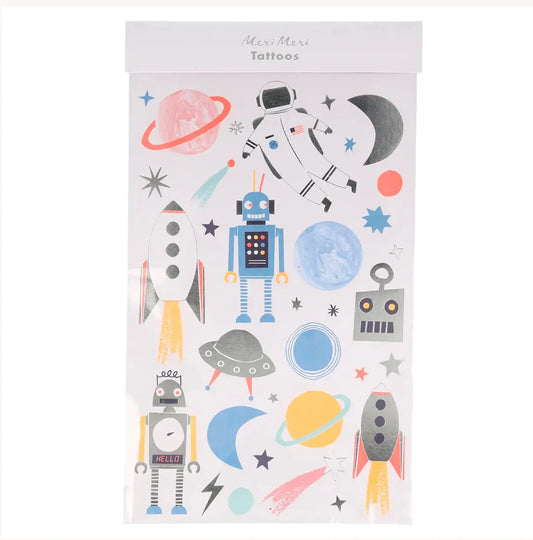 Space Tattoo Sheets (x 2 sheets) Meri Meri