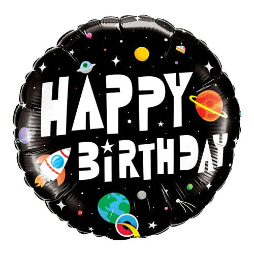 Space happy birthday balloon 88059 Foil