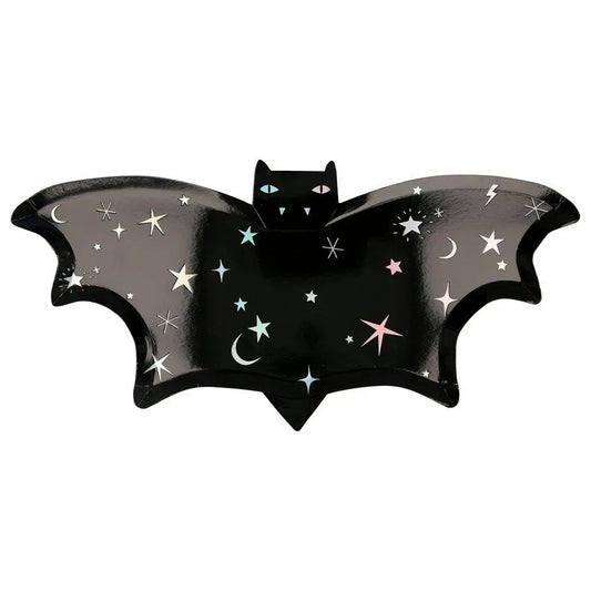 Sparkle Bat Plates (set of 8) Meri Meri