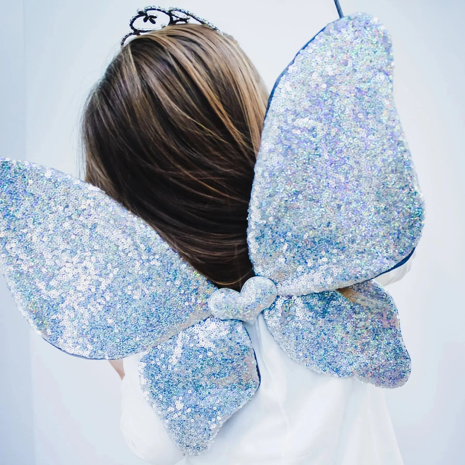 Sparkle sequin wings Silver Mimi & Lula