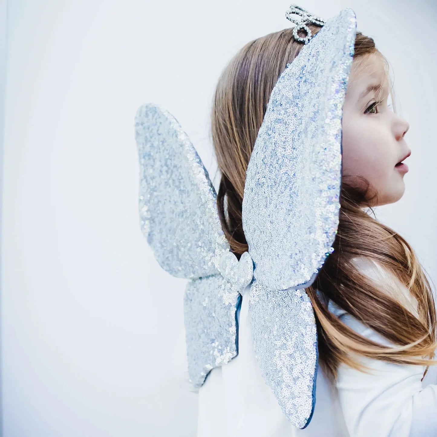 Sparkle sequin wings Silver Mimi & Lula