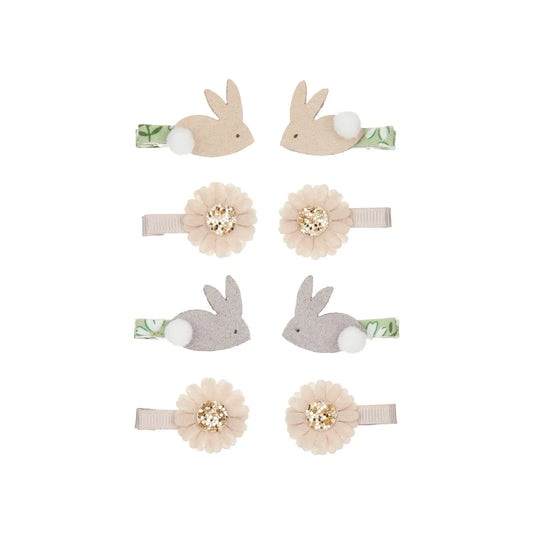 Spring bunny & daisy mini clips Mimi & Lula
