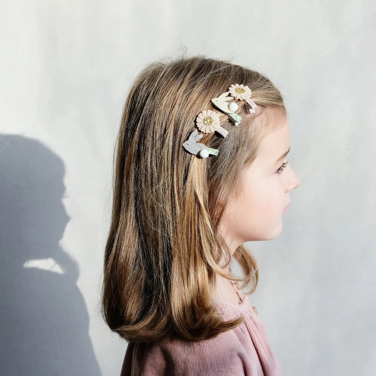 Spring bunny & daisy mini clips Mimi & Lula