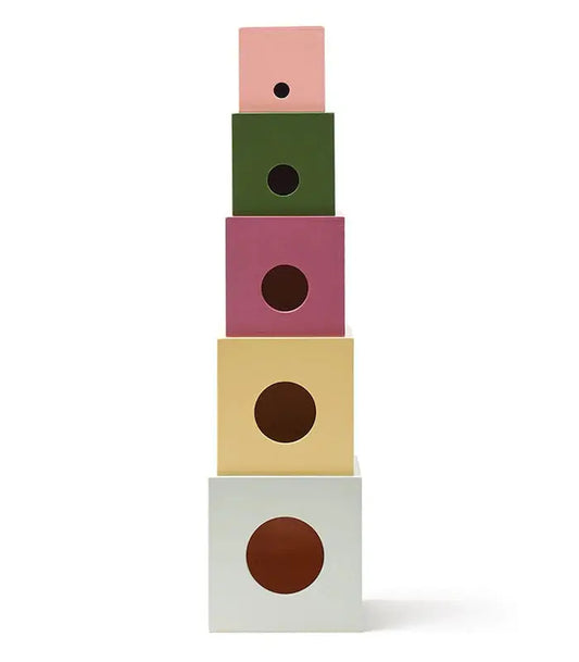 Stacking Cubes in wood EDVIN Kids Concept