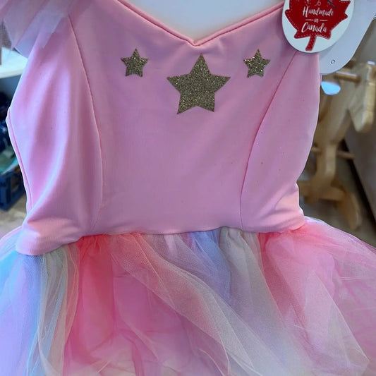 Star Burst Rainbow Dress 5 - 6 years thepartyville
