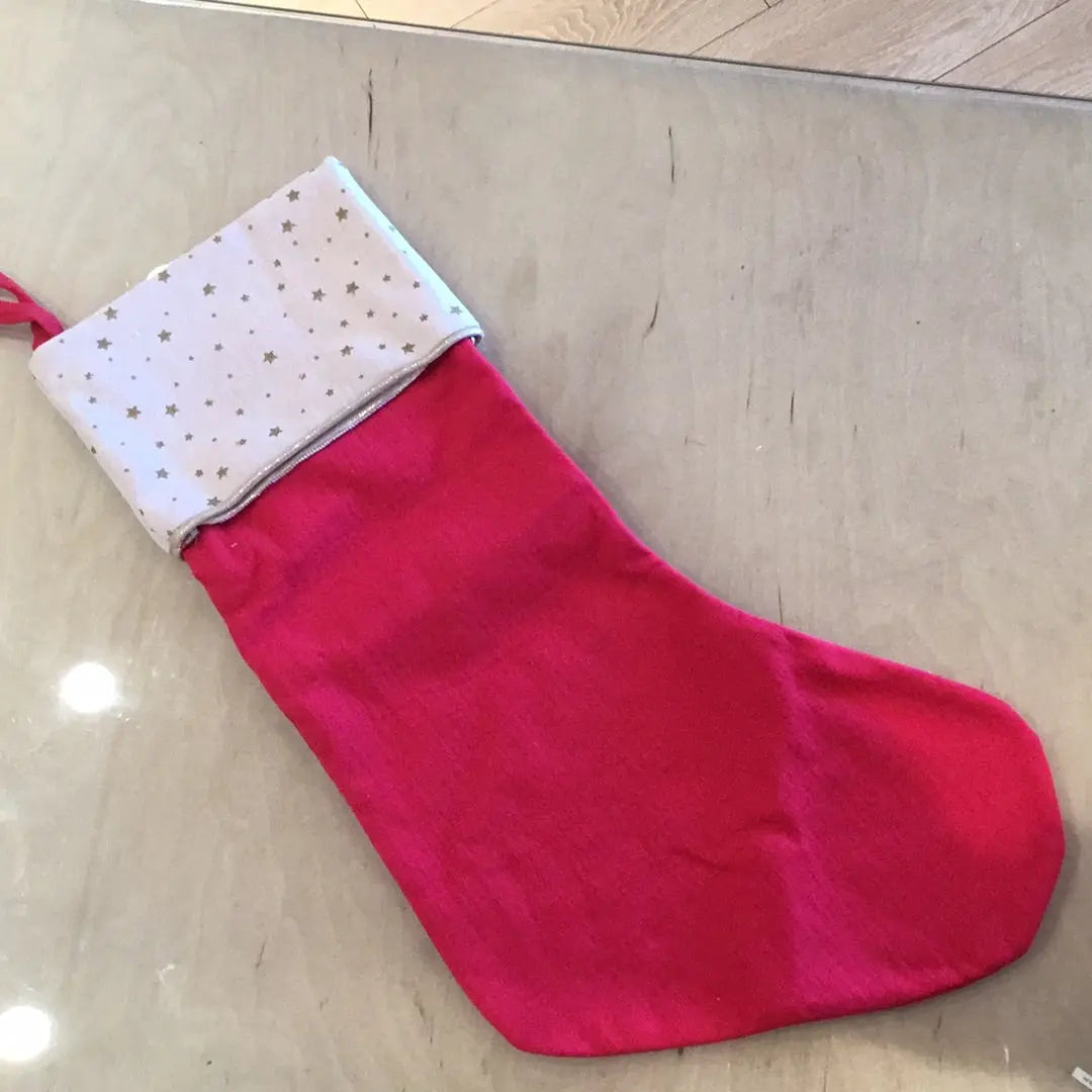 Starry Christmas Stocking Red Rockahula