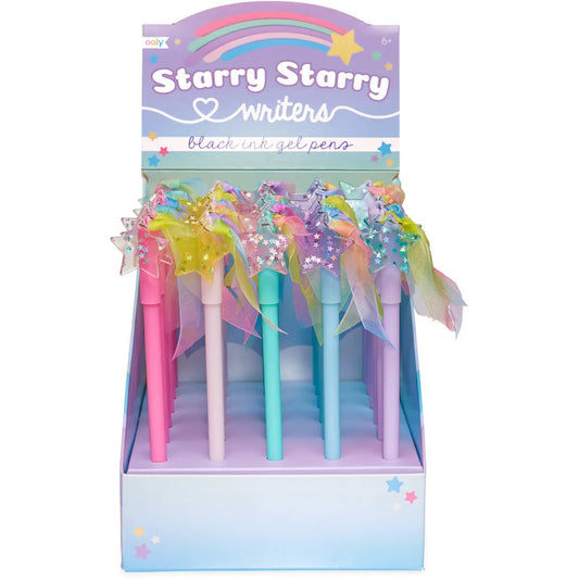 Starry Starry Writers Gel Pens – Display of 30 OOLY