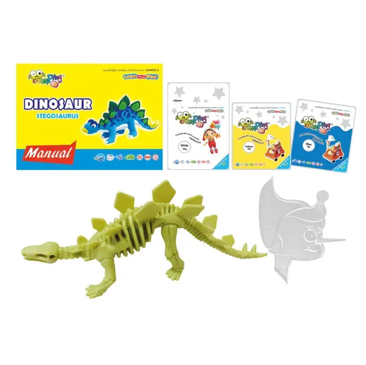 Stegosaurus - Dino Collection - Air Dry Modelling Clay Kit JumpingClay