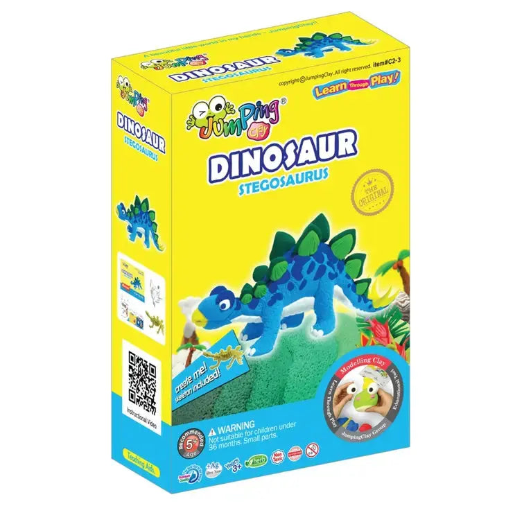 Stegosaurus - Dino Collection - Air Dry Modelling Clay Kit JumpingClay