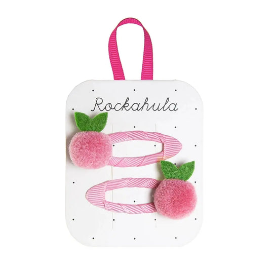 Sweet Berry Pom Pom Hair clips Rockahula