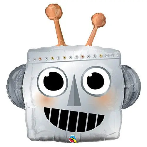 Tête de Robot Ballon Géant Foil