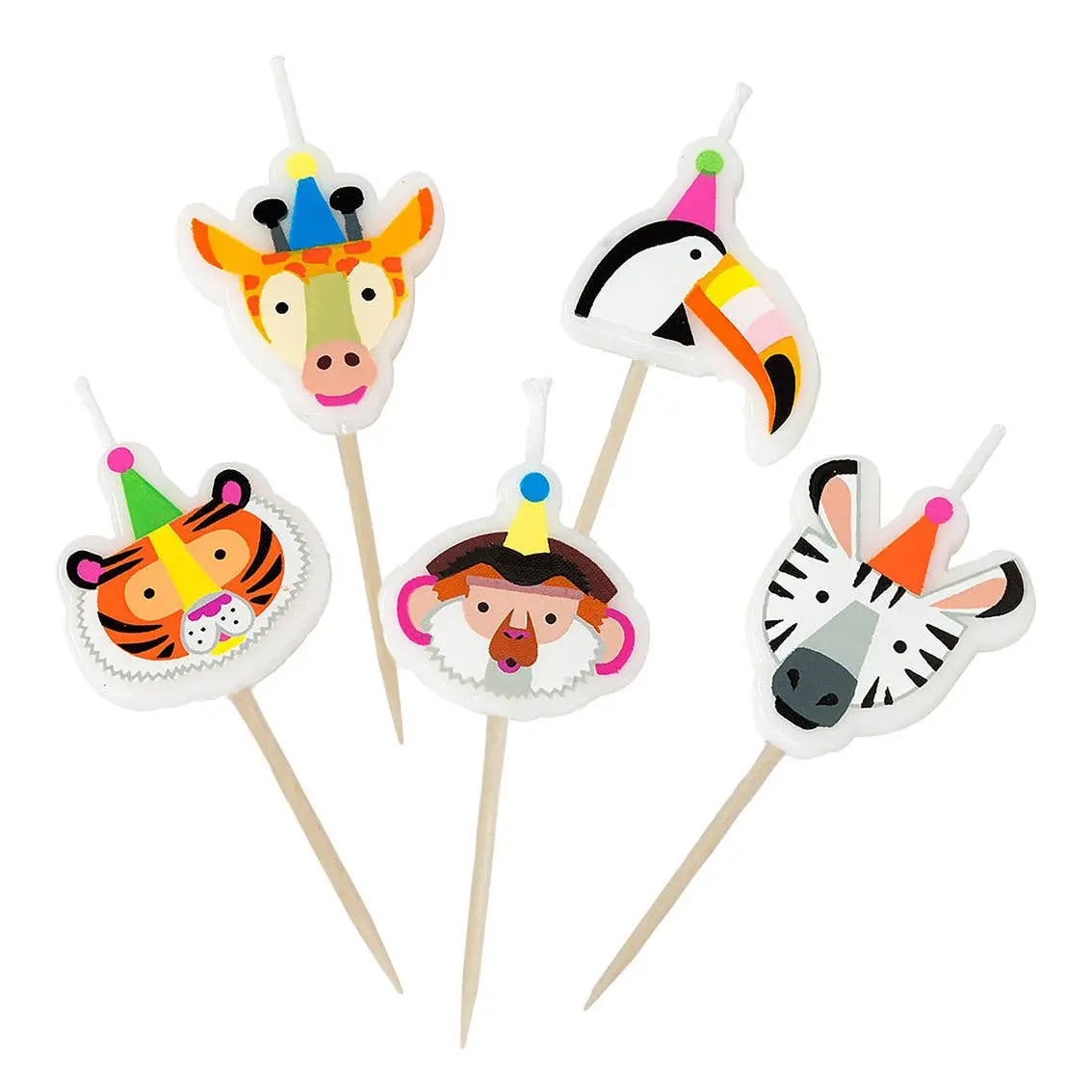Talking Tables - Animal Birthday Candles - 5 Pack Talking Tables