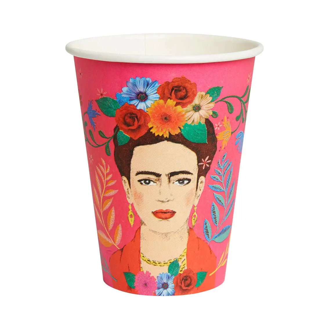 Talking Tables - Eco-Friendly Boho Frida Kahlo Cups - 8 Pack Talking Tables