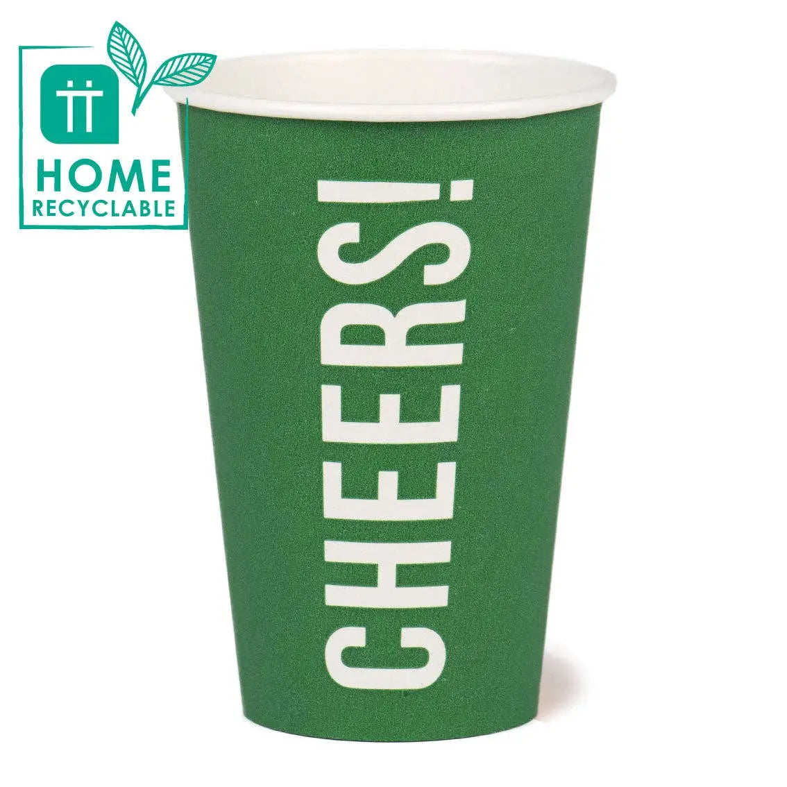 Talking Tables - Eco-Friendly Large Green Cups - 8 Pack Talking Tables