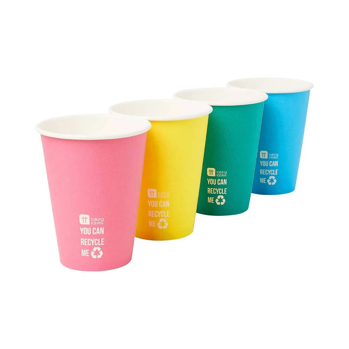 Talking Tables - Eco-Friendly Rainbow Paper Cups - 8 Pack Talking Tables