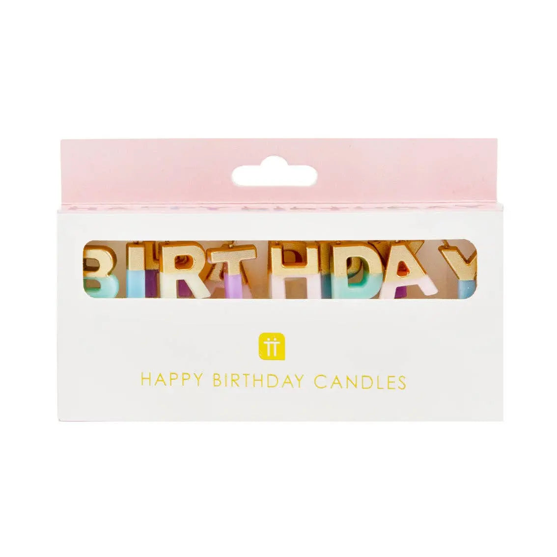 Talking Tables - Pastel 'Happy Birthday' Letter Candles Talking Tables