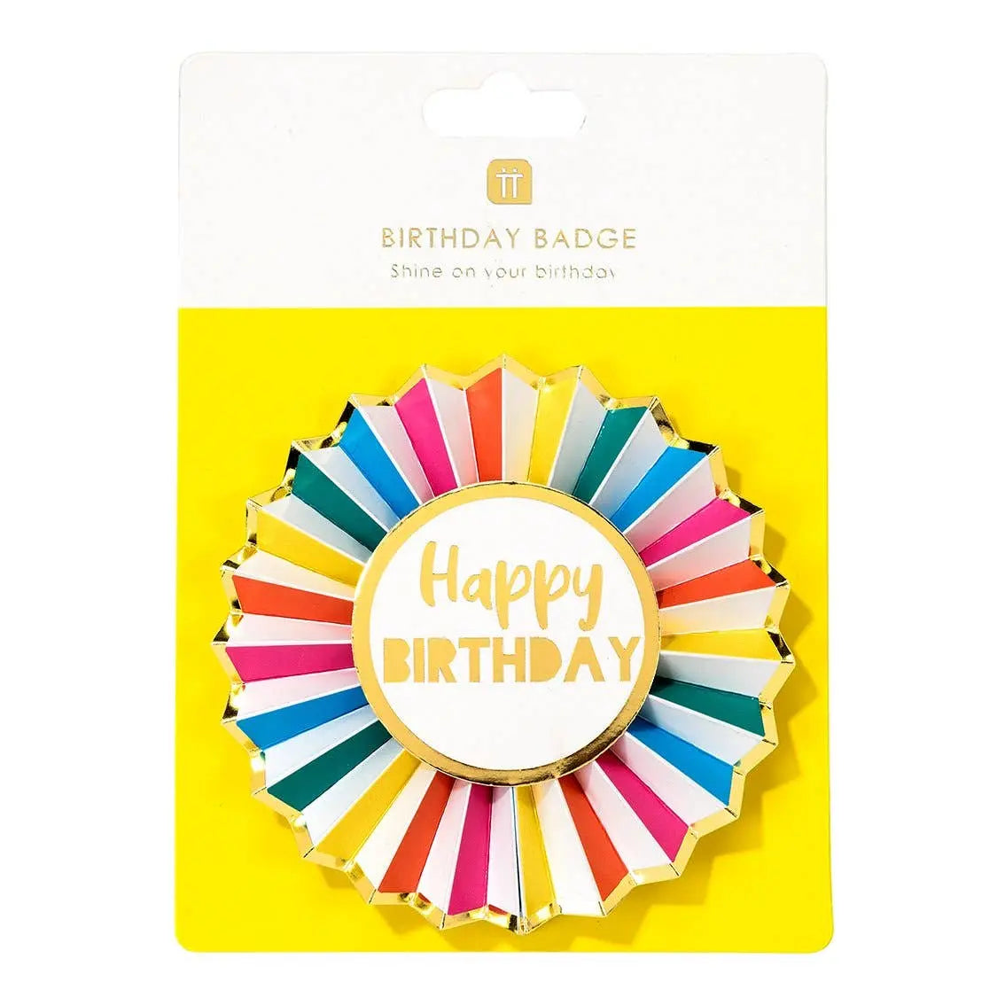 Talking Tables - Rainbow Happy Birthday Badge Talking Tables
