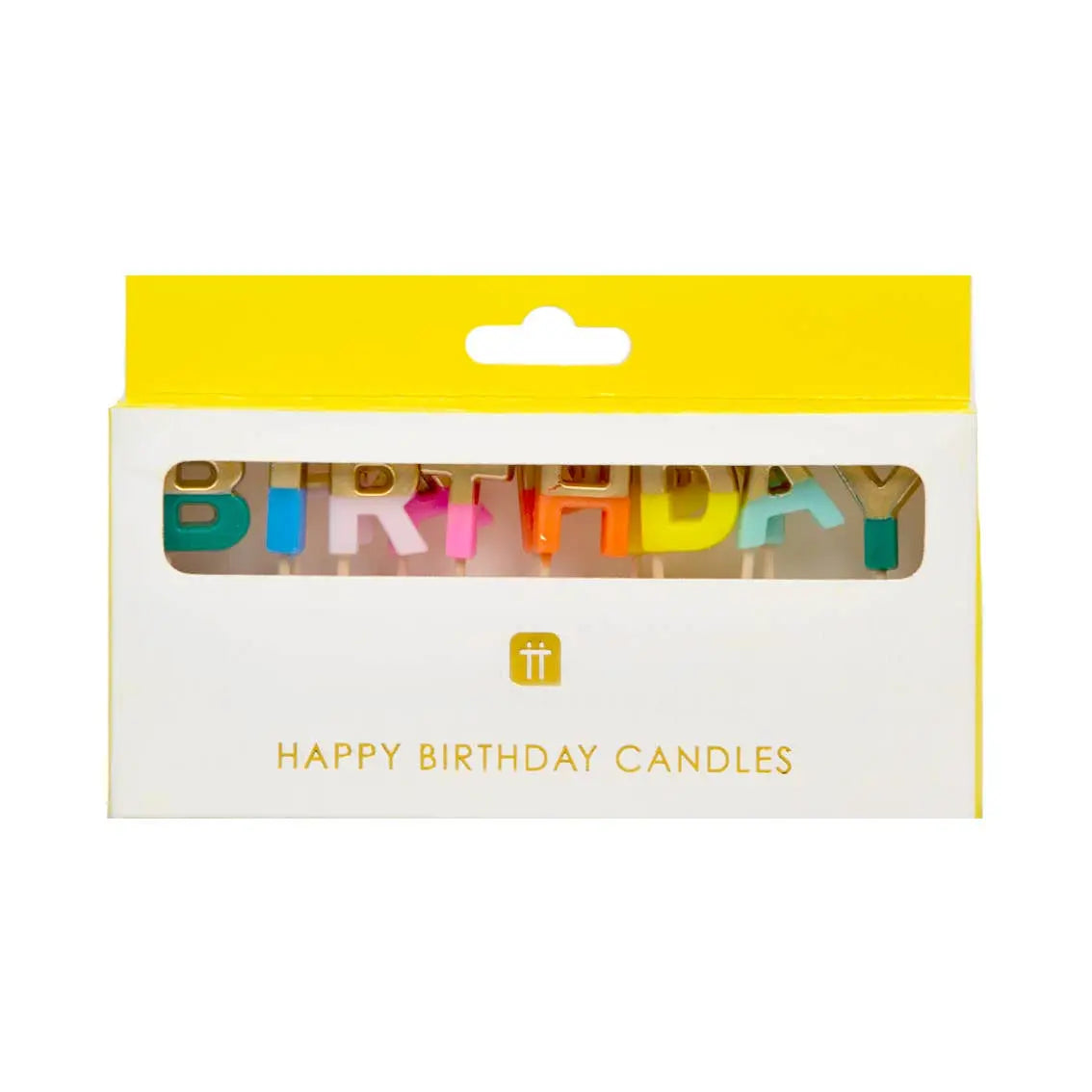 Talking Tables - Rainbow 'Happy Birthday' Letter Candles Talking Tables