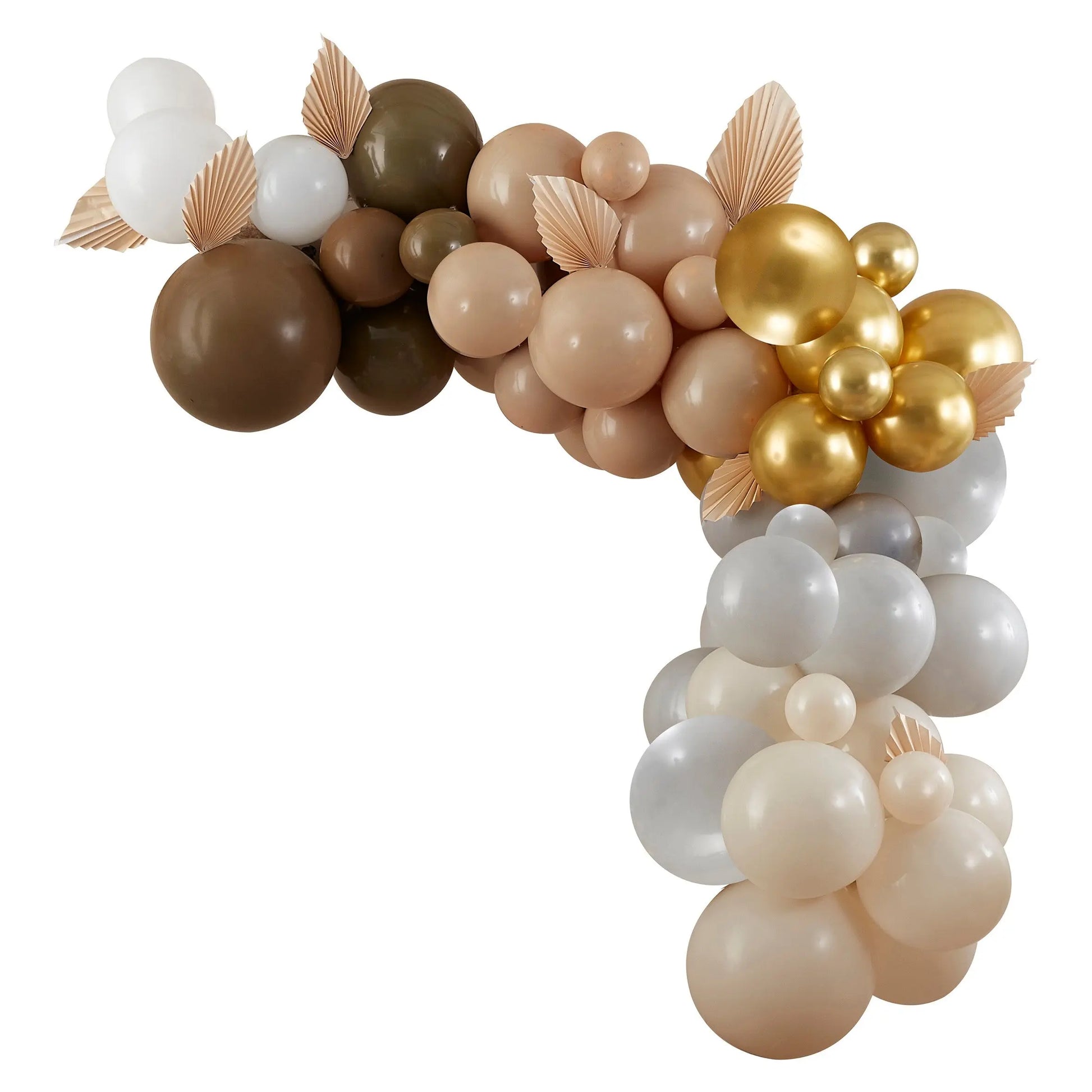 Taupe, Brown & Nude Balloon Arch Kit Ginger Ray