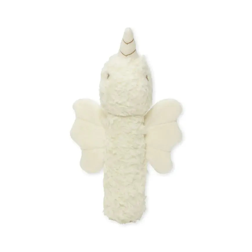 Teddy unicorn rattle - beige thepartyville