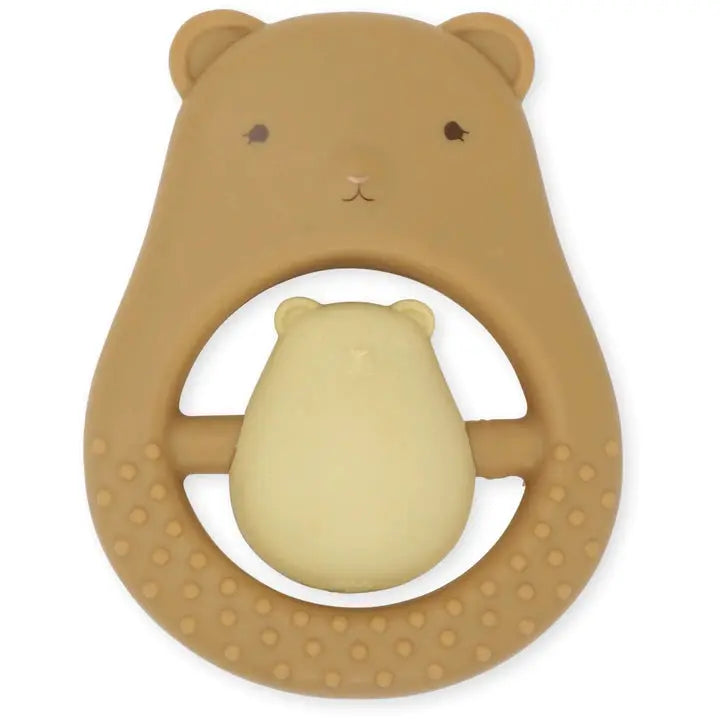 Teeth soother sibling - teddy almond Konges Slojd