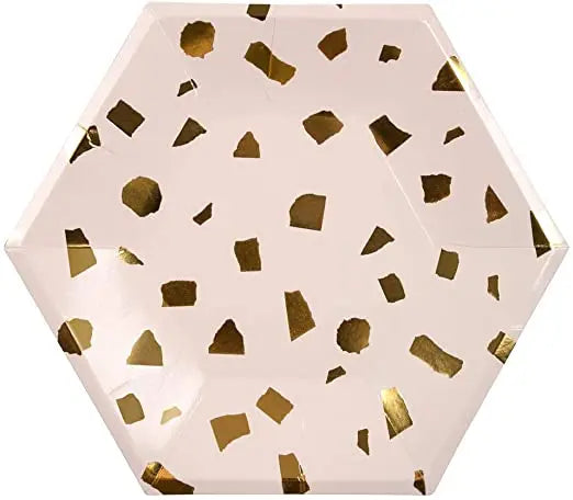 Terrazzo Blush Plates Large Meri Meri