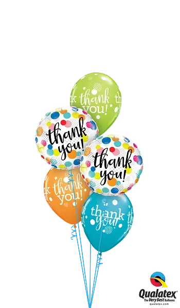 Thank You Dots Upon Dots Foil Balloon qualatex