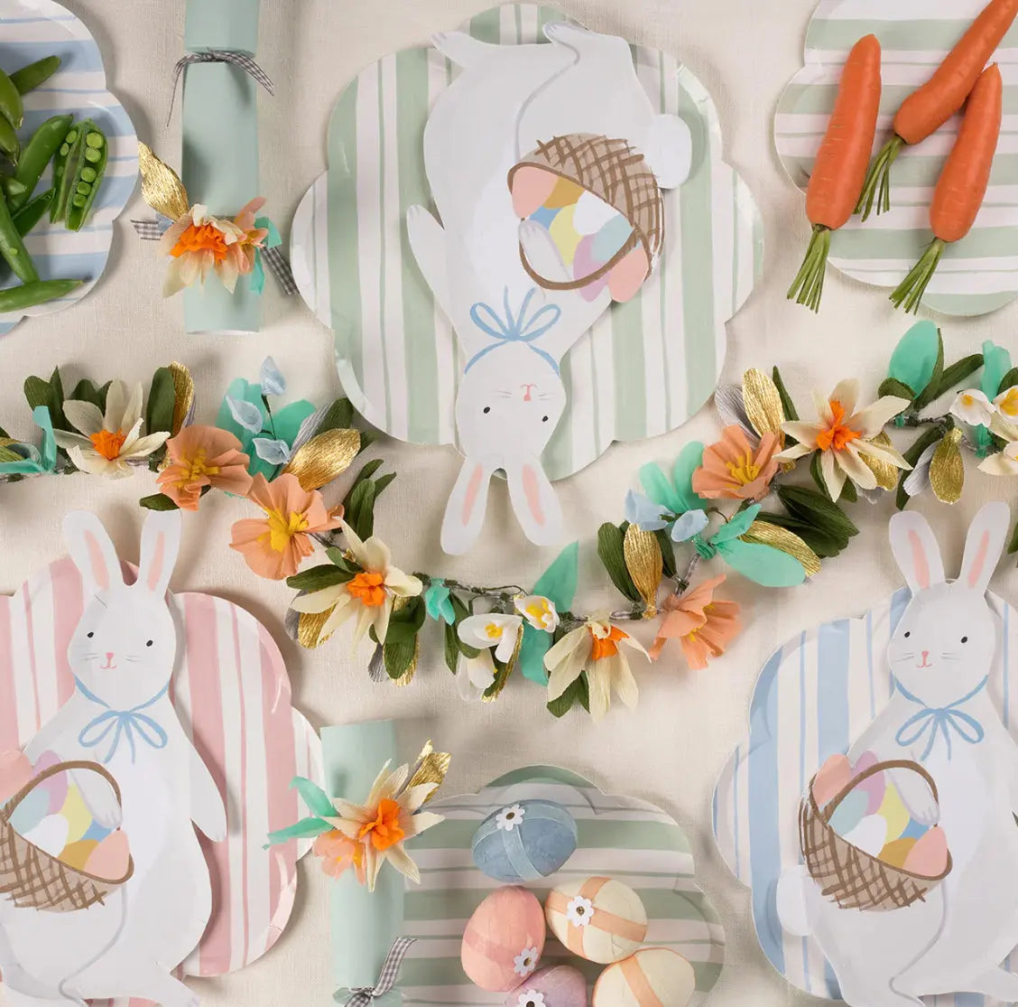 Ticking Stripe Dinner Plates (x 8) Meri Meri